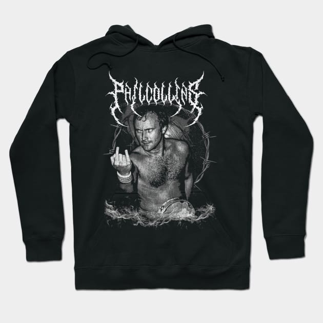 Death Metal Phil Collins Hoodie by UyabHebak